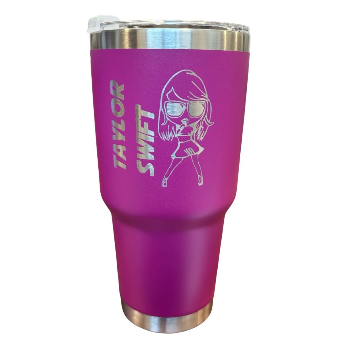 Termo De Acero Inoxidable Macarena Brand Color Morado Taylor Swift 30 Onzas