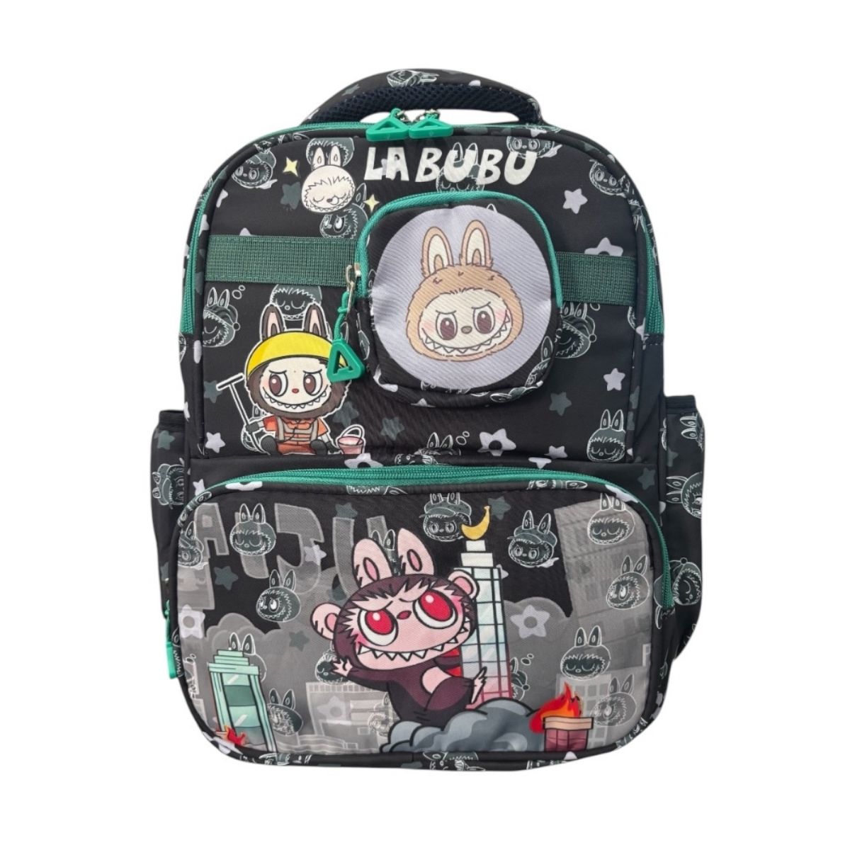 Mochila Escolar Labubu Color Negro