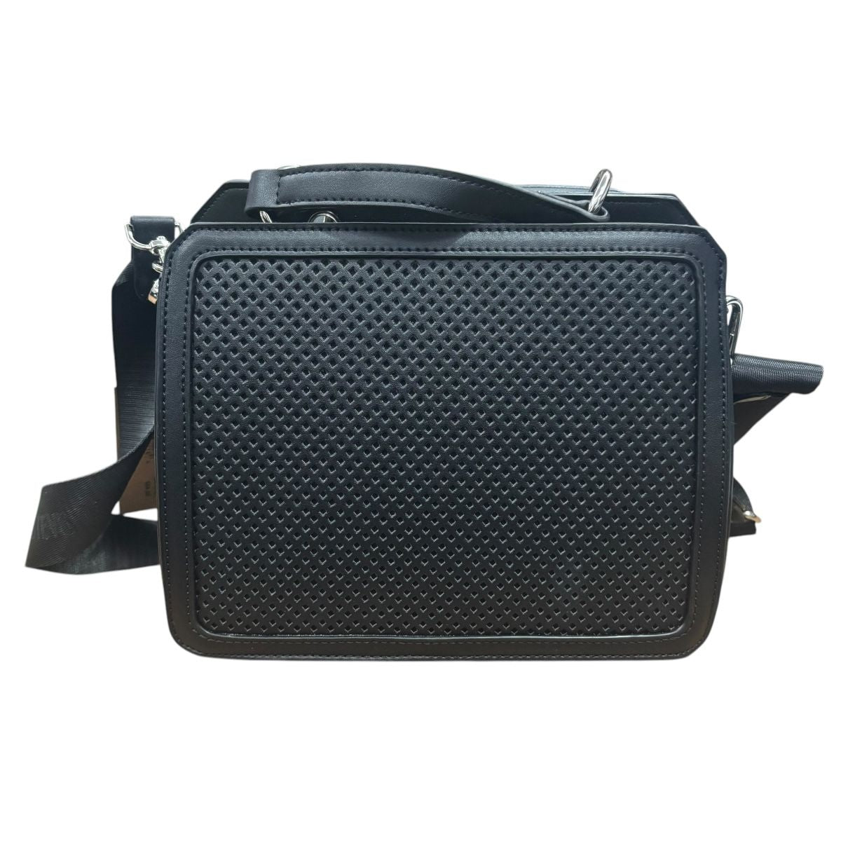 Bolsa Shoulder Steve Madden Color Negro Bevelyn Perf con Monedero