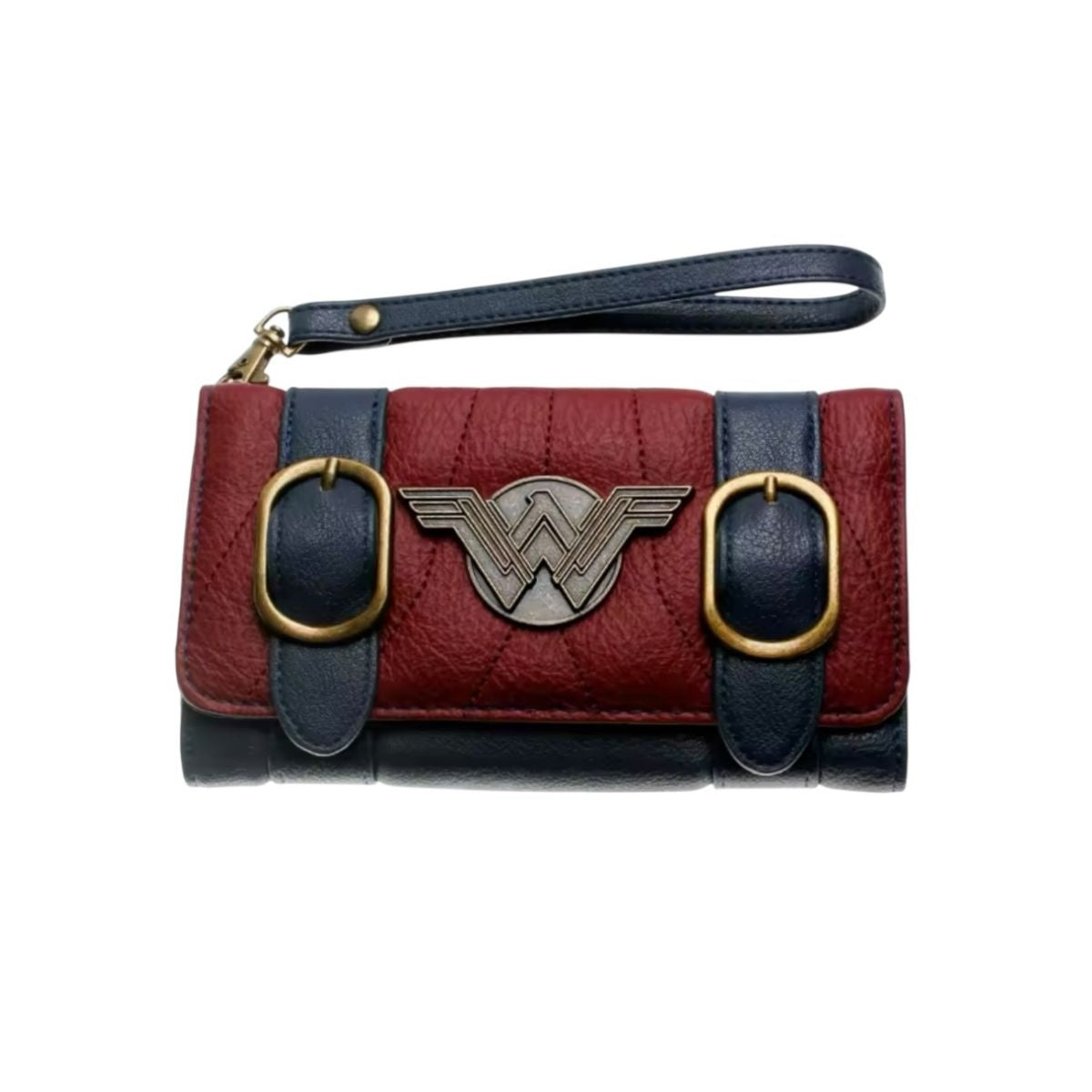 Cartera para Mujer Wonder Woman Color Rojo con Azul