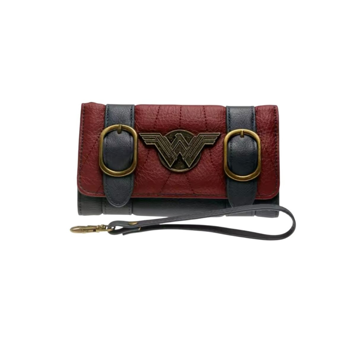 Cartera para Mujer Wonder Woman Color Rojo con Azul