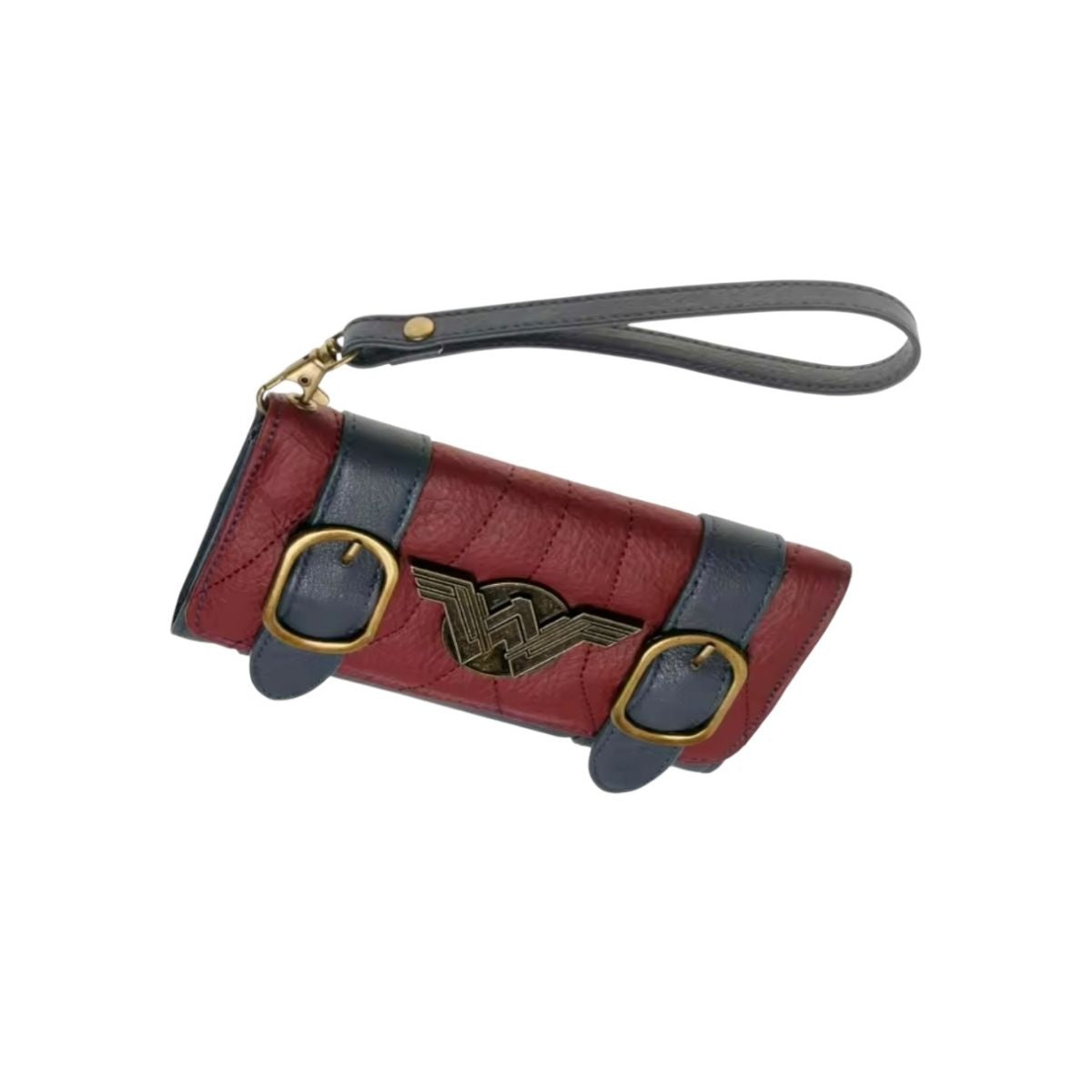 Cartera para Mujer Wonder Woman Color Rojo con Azul