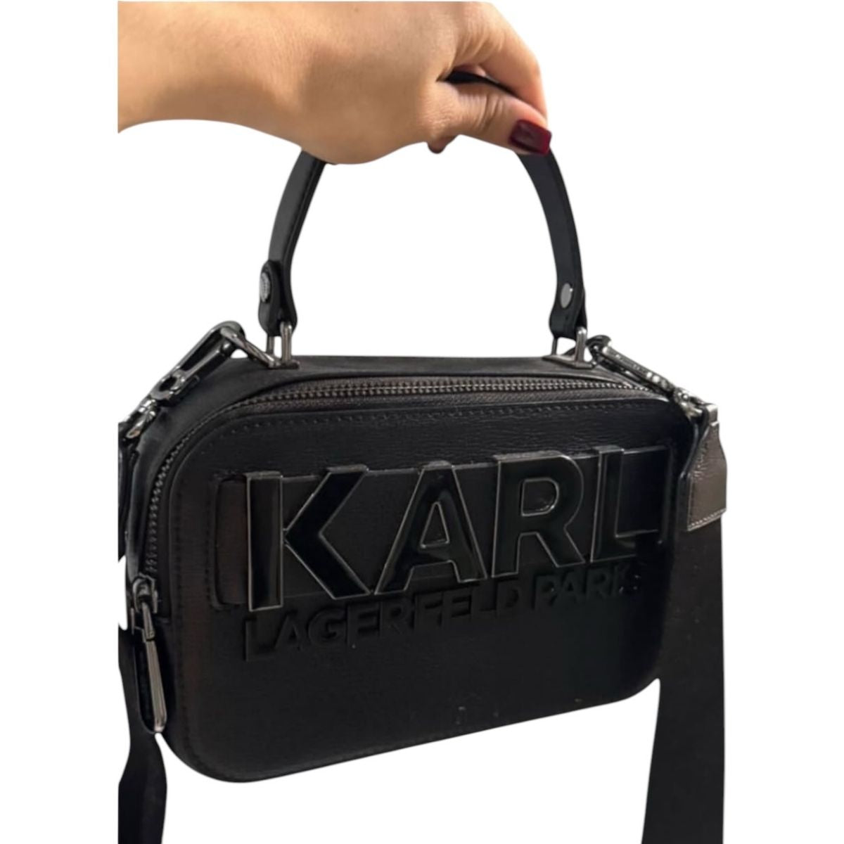 Bolsa Crossbody Karl Lagerfeld Paris Color Negro