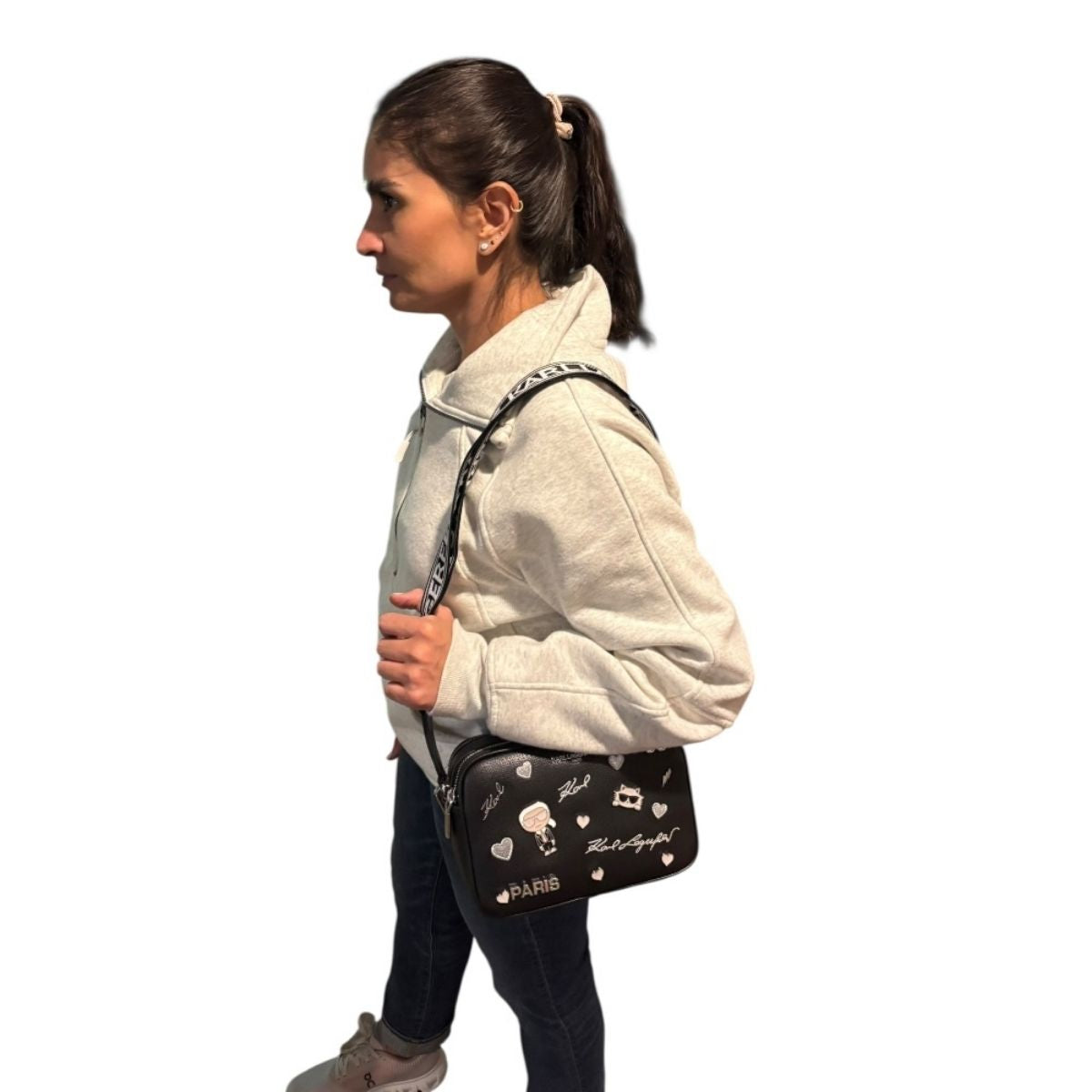 Bolsa Crossbody Karl Lagerfeld Paris Color Negro