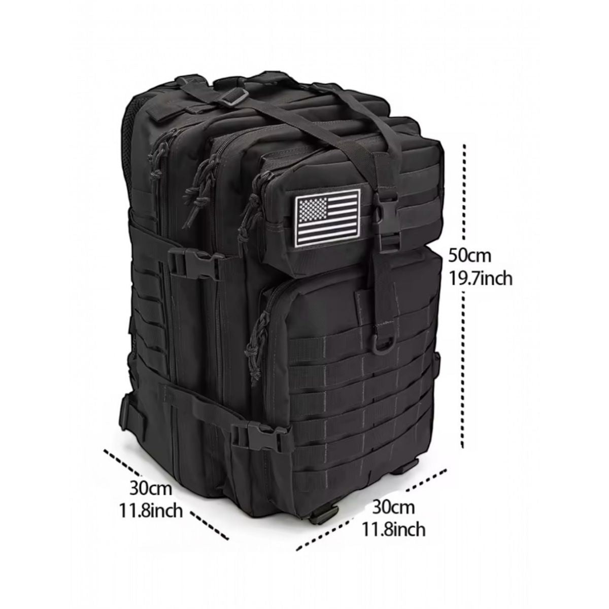 Mochila Gran Capacidad XL Luxo MX Color Negra