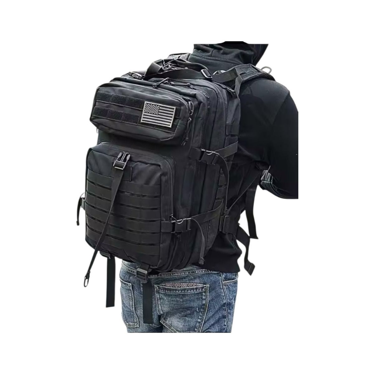 Mochila Gran Capacidad XL Luxo MX Color Negra