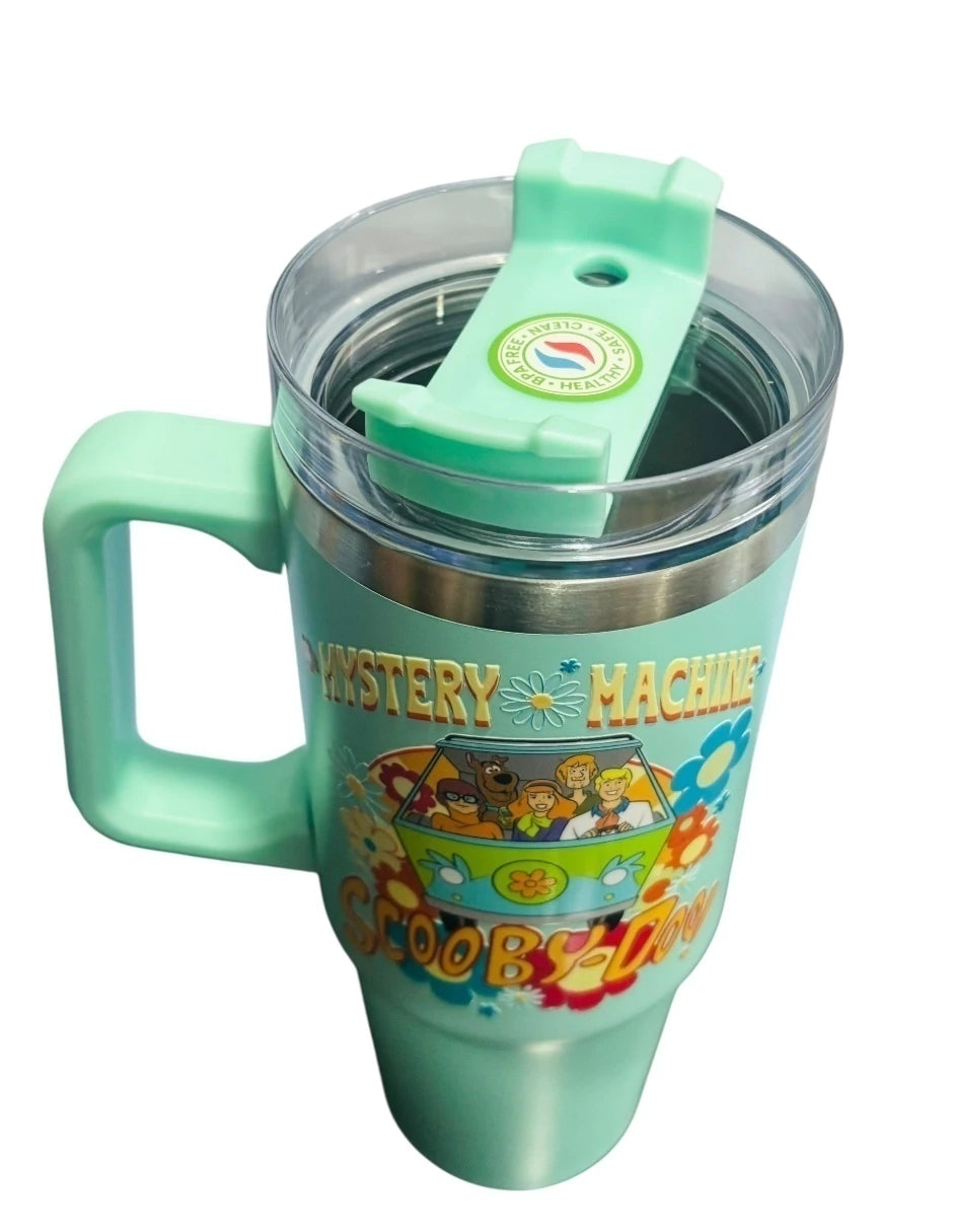 Termo de acero inoxidable color menta, Scooby Doo