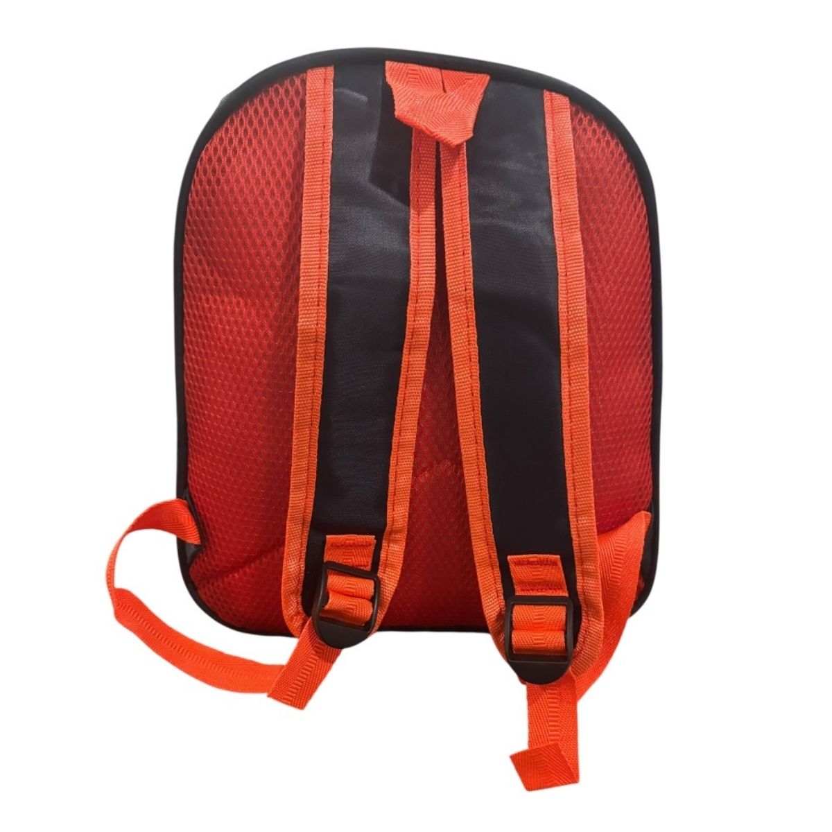 Mochila Mini Infantil Cars Color Negro Con Rojo
