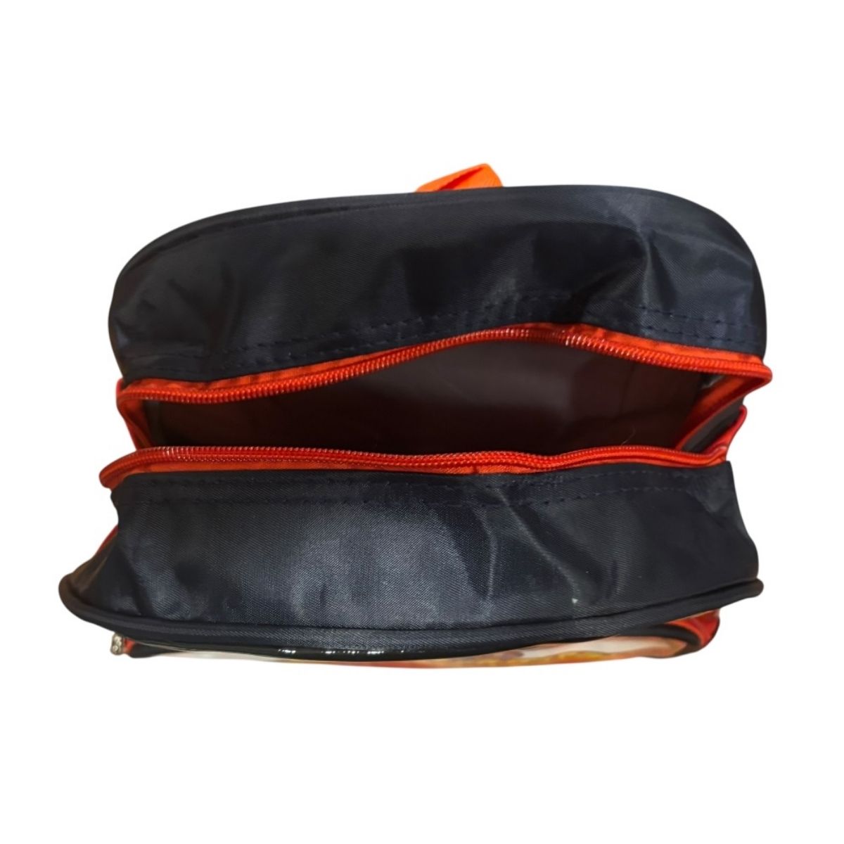 Mochila Mini Infantil Cars Color Negro Con Rojo