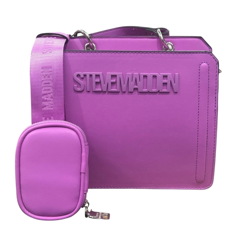 Bolsa Steve Madden Color Magenta Bevelyn Berry Shoulder