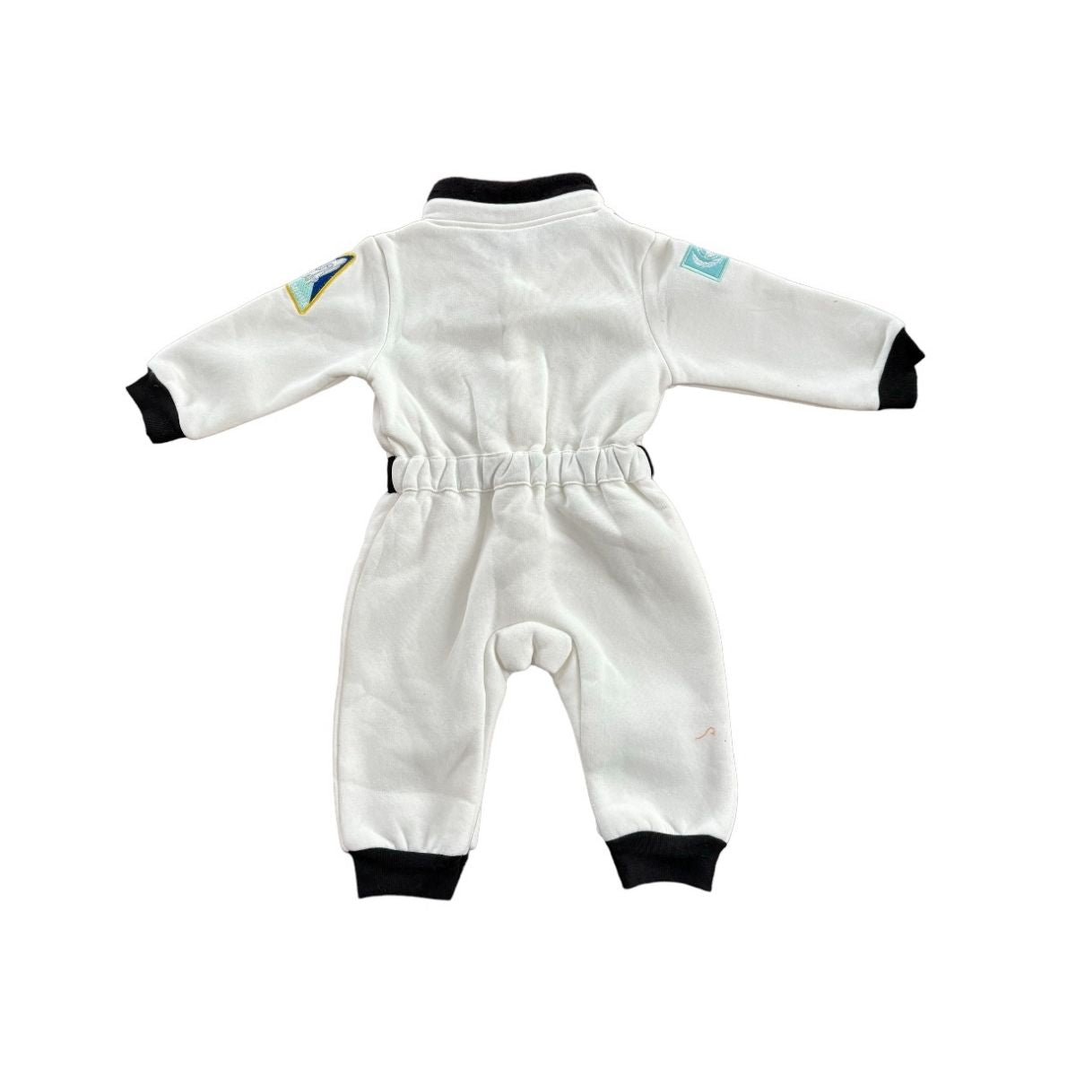 Mameluco Disfraz para bebe de astronauta color blanco, algodon 100%