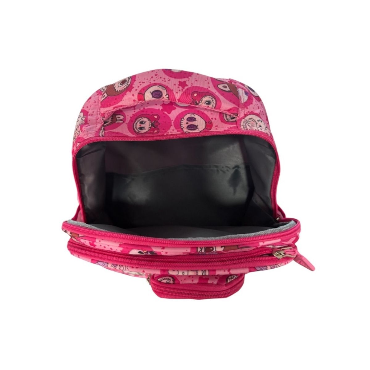 Mochila escolar color rosa de Labubu