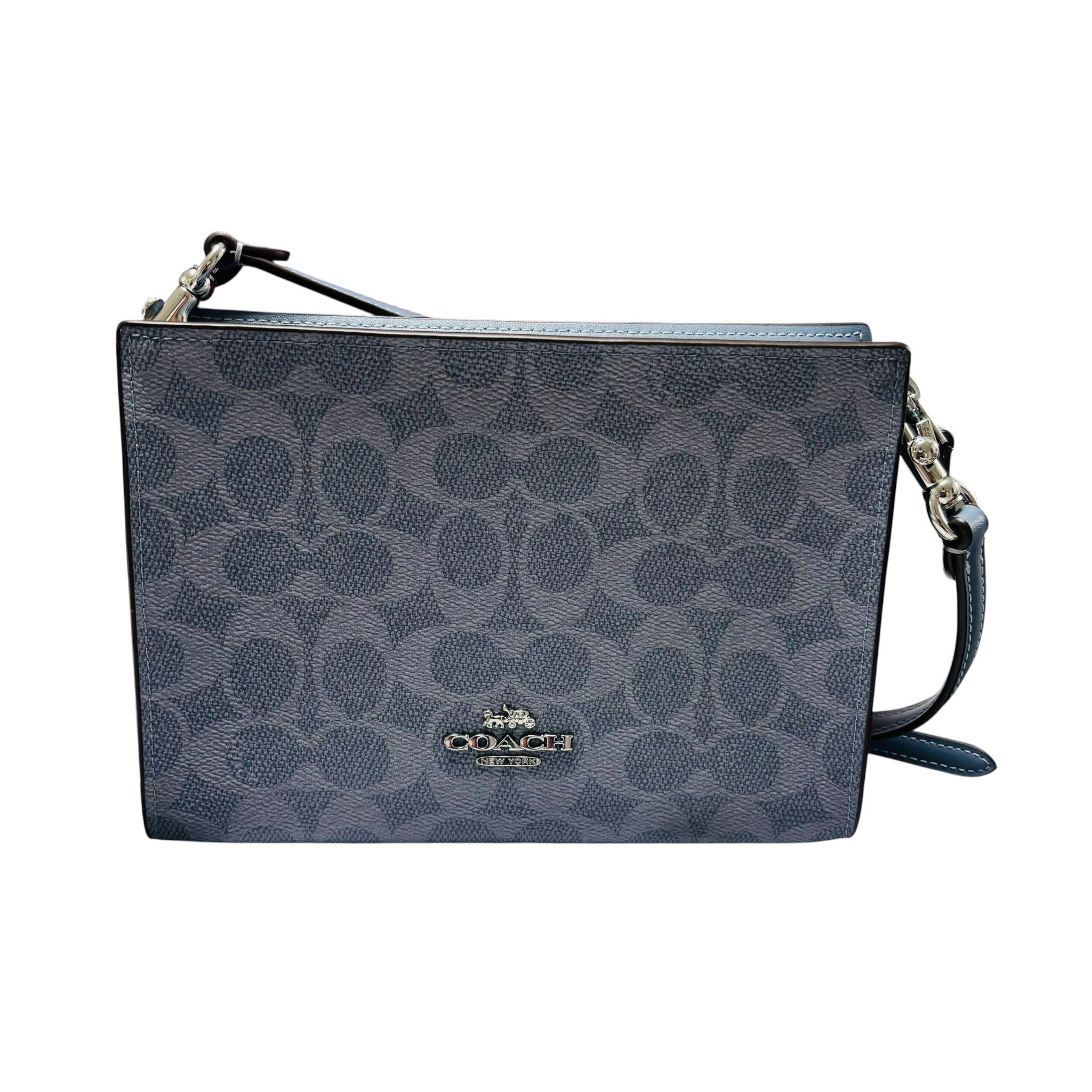 Bolsa Crossbody Coach Color Azul Grey