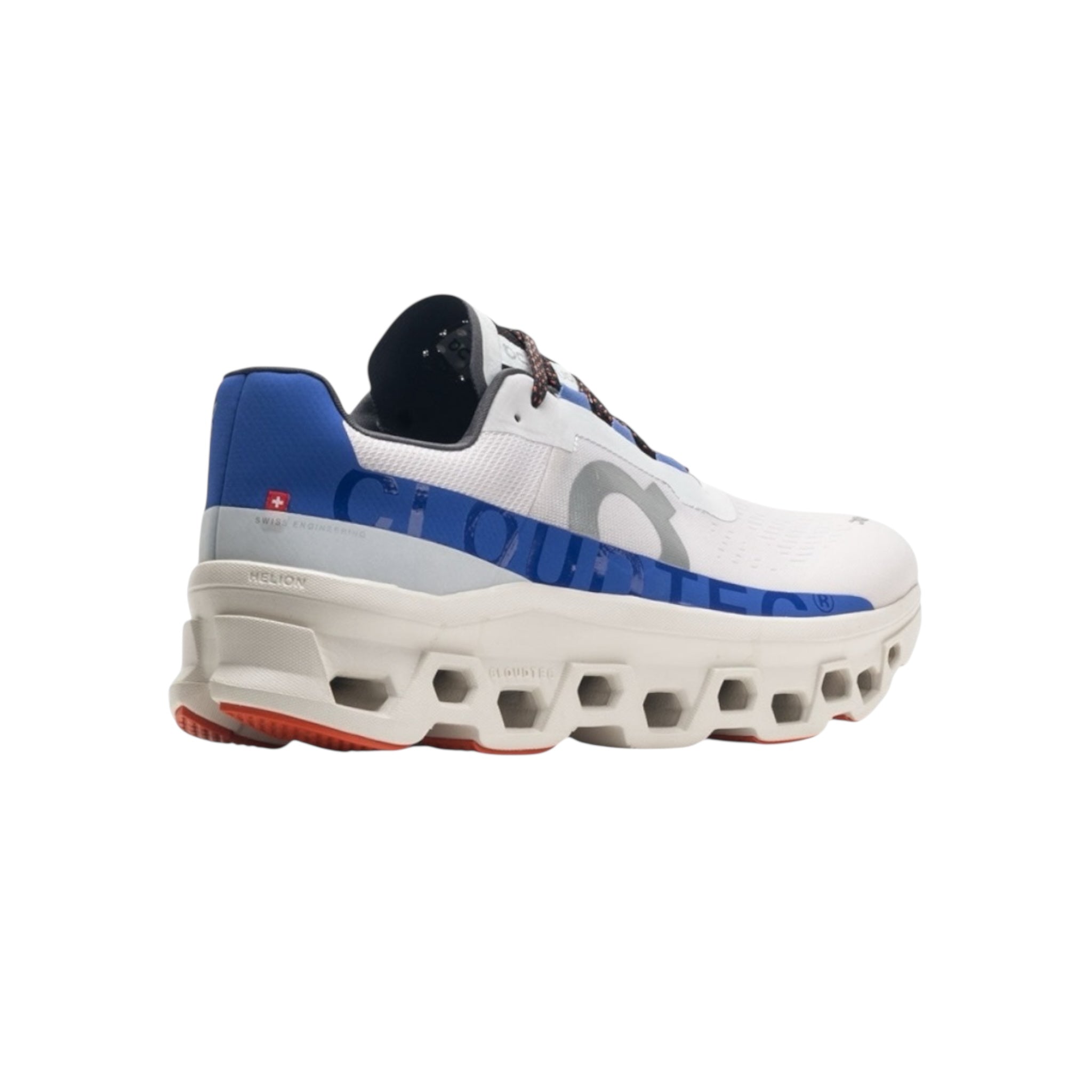 Tenis On Cloud Cloudmonster color blanco con suela naranja para hombre