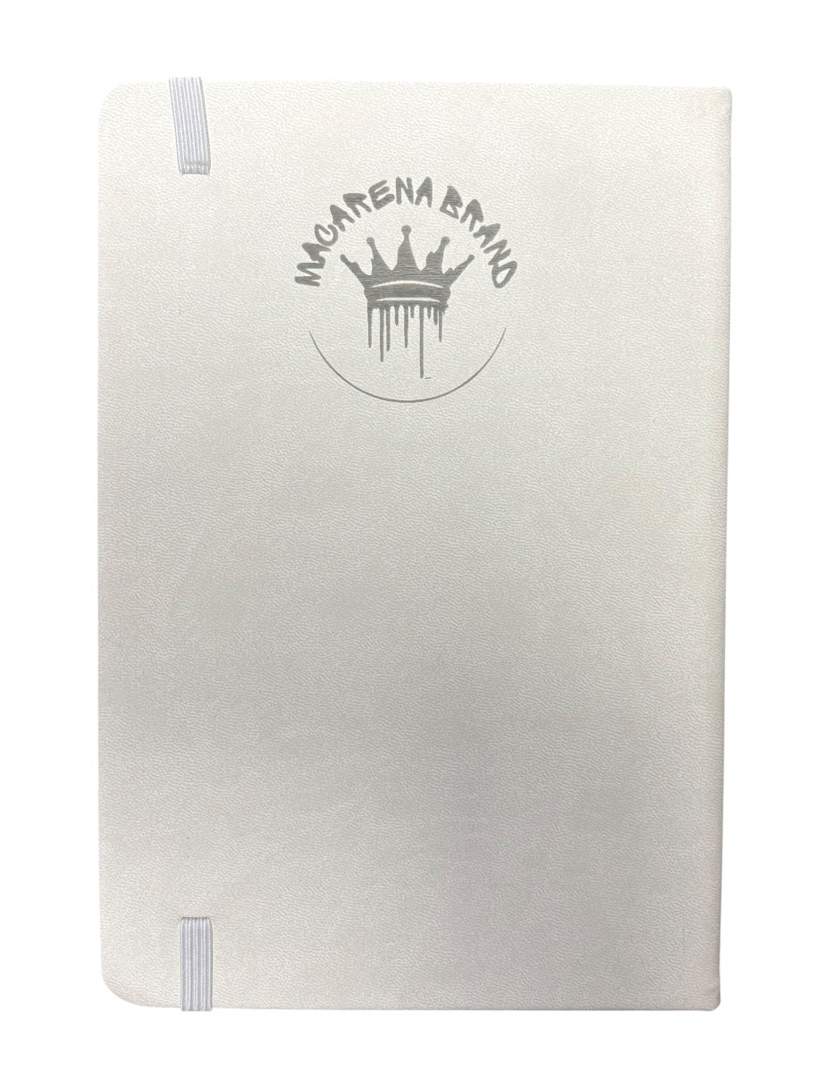 Libreta de tapa dura color blanco, hojas rayadas, BATMAN