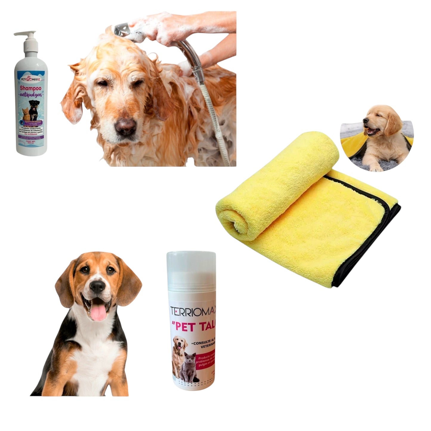 Kit Baño antipulgas-garrapatas para perro y gato