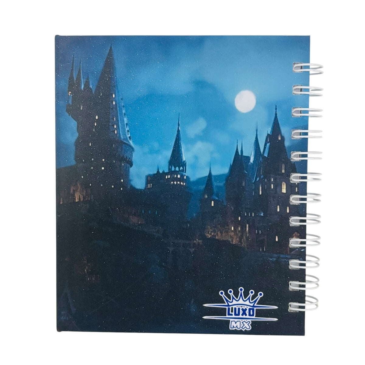 Libreta estilo francés de tapa dura laminada térmica glitter Harry Potter