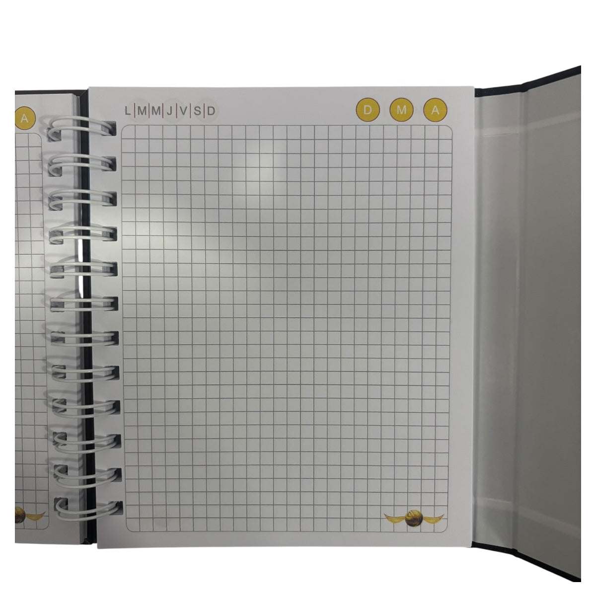 Libreta estilo francés de tapa dura laminada térmica glitter Harry Potter