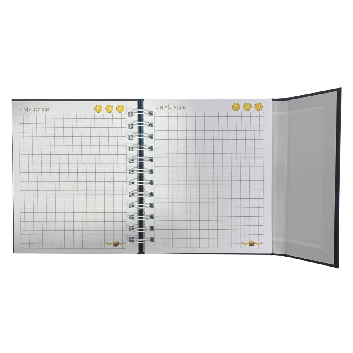 Libreta estilo francés de tapa dura laminada térmica glitter Harry Potter