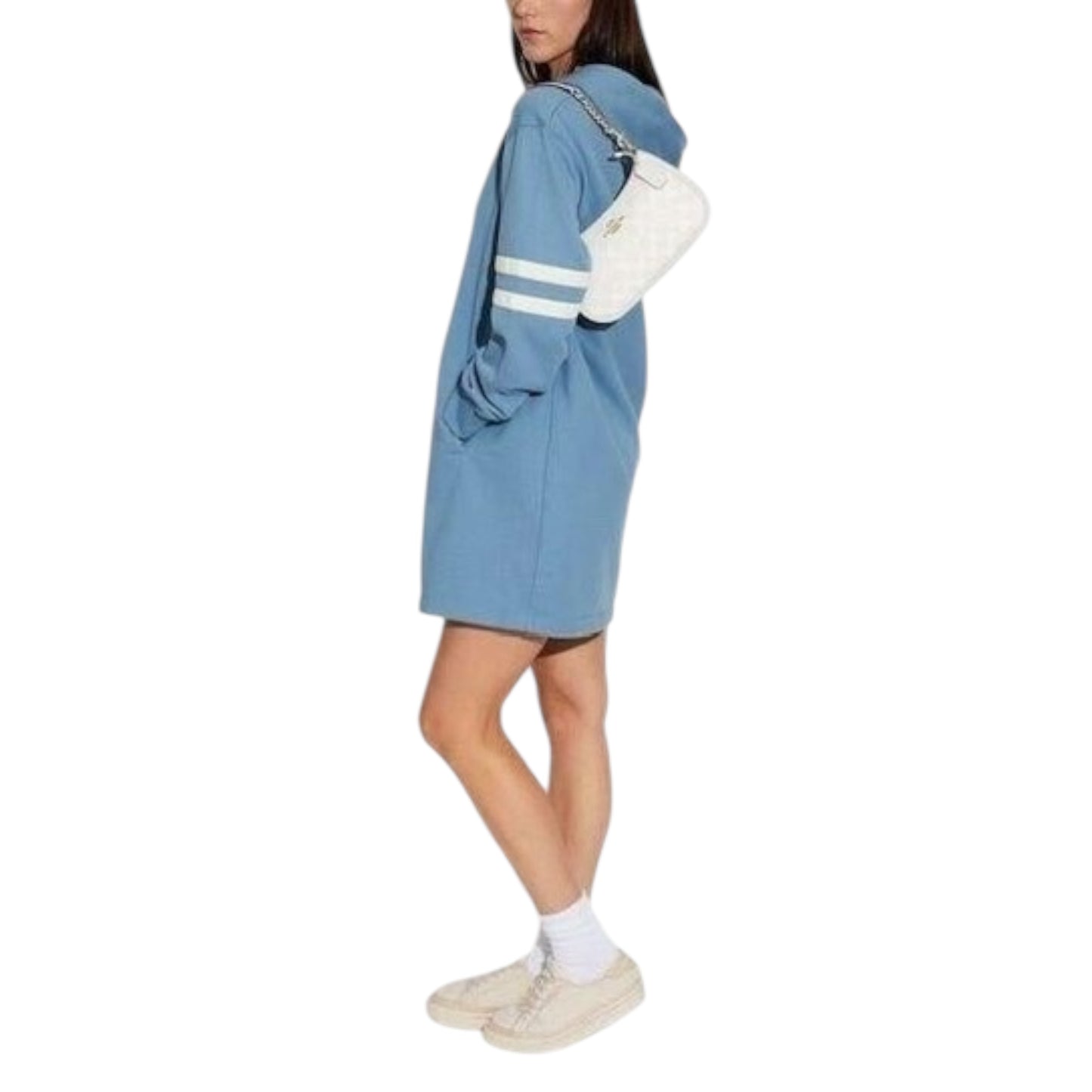 Bolsa Crossbody Coach Color Blanco Teri