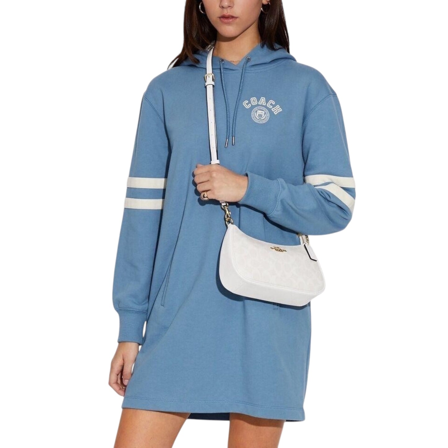 Bolsa Crossbody Coach Color Blanco Teri