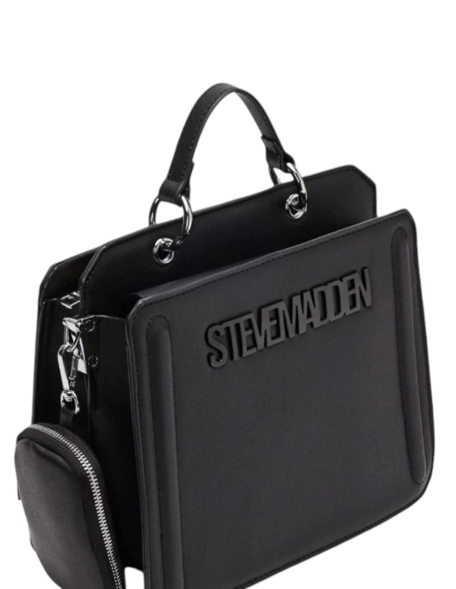 Bolsa Bevelyn Steve Madden color negro Piel 100%