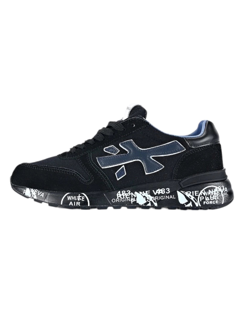 TENIS PREMIATA MICK CON CON CORDONES Y PARCHE DEL LOGO