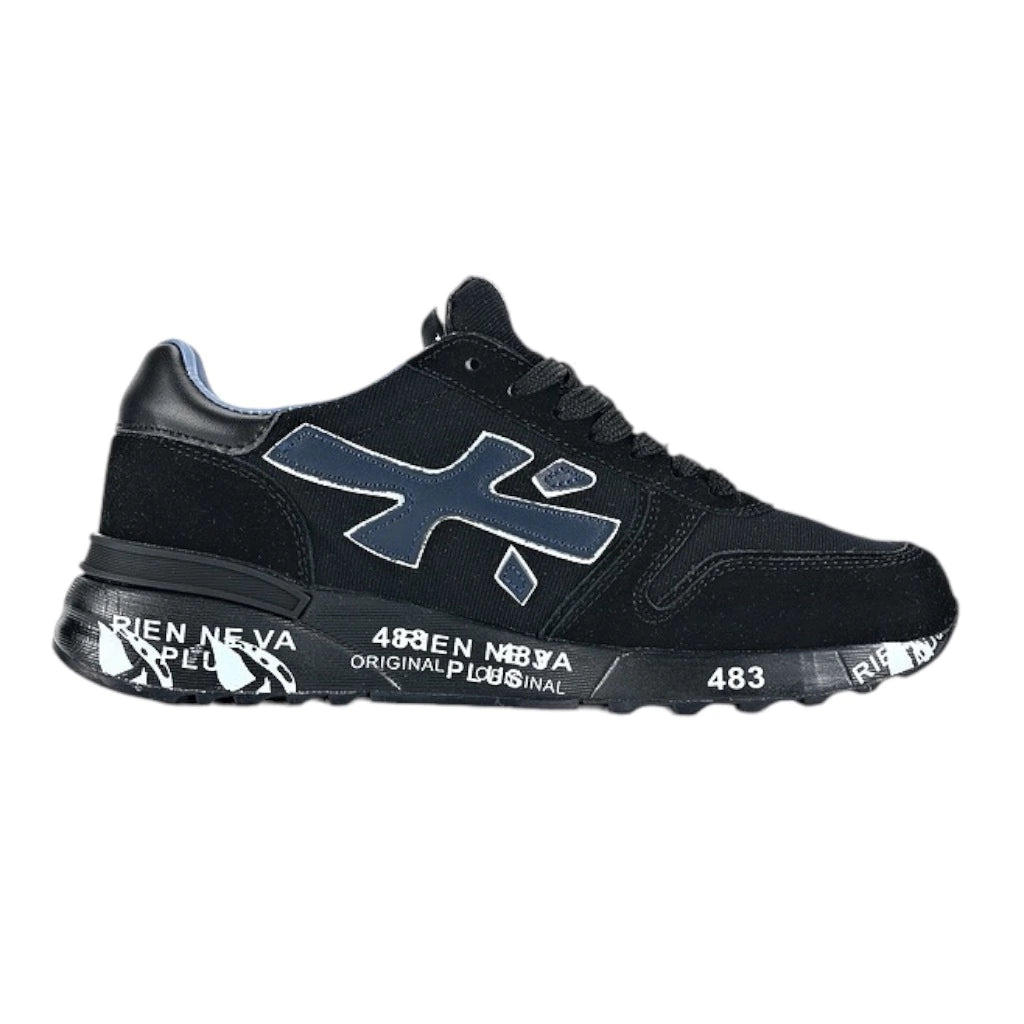 TENIS PREMIATA MICK CON CON CORDONES Y PARCHE DEL LOGO