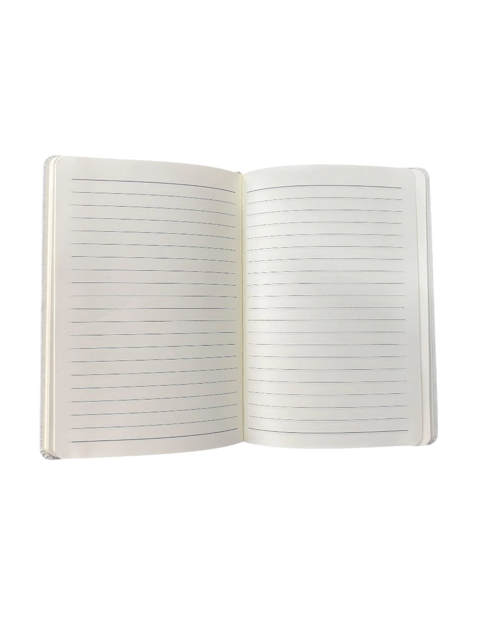 Libreta estilo francés color blanco, hojas rayadas, Bulls de Chicago