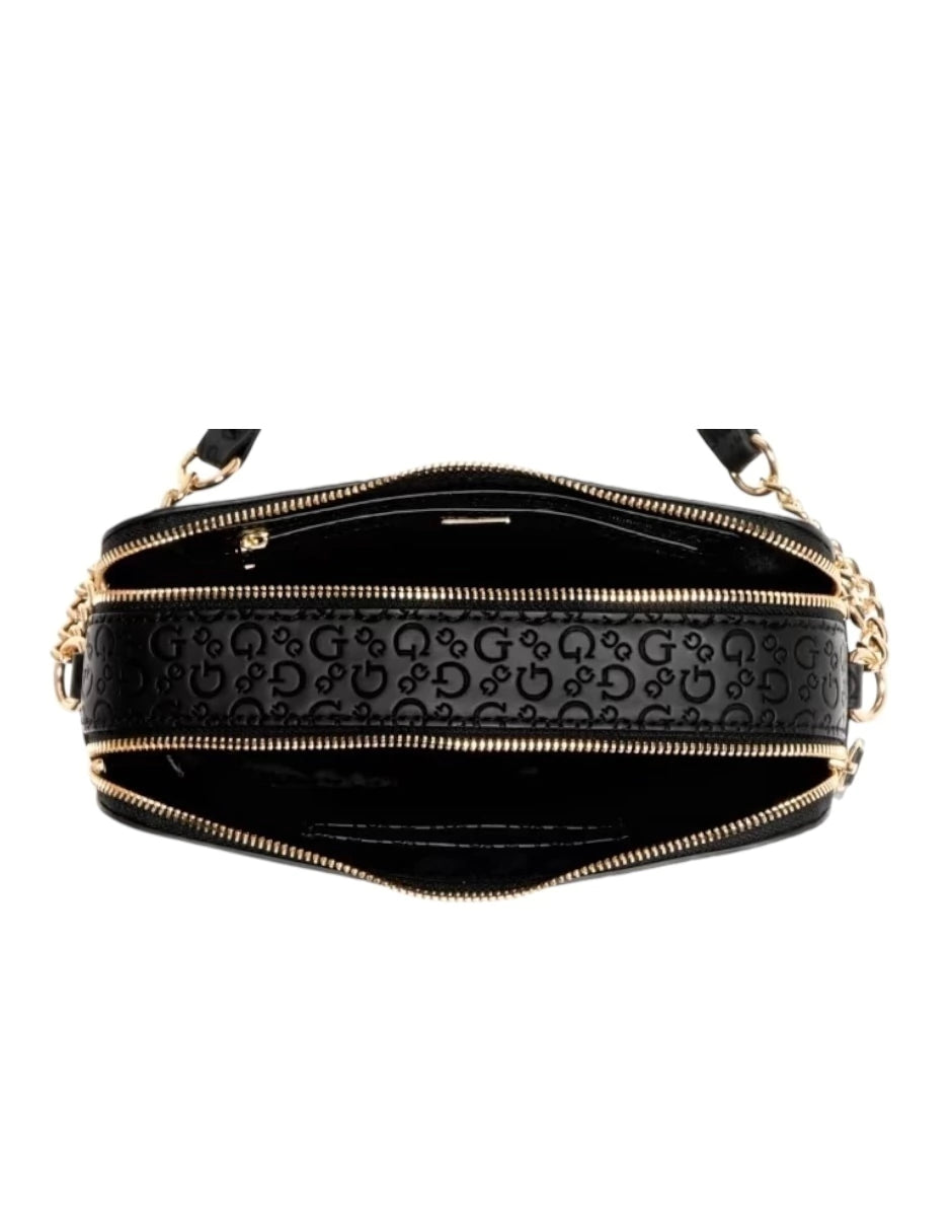 Bolsa Crossbody Guess Zakaria mediana con doble cierre