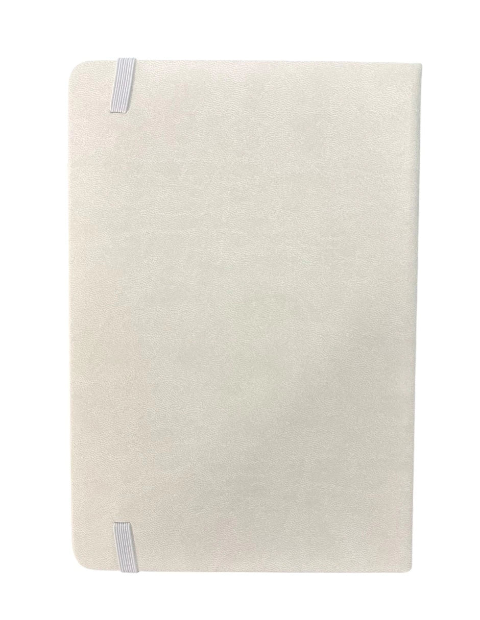 Libreta estilo francés color blanco, hojas rayadas, Pikachu