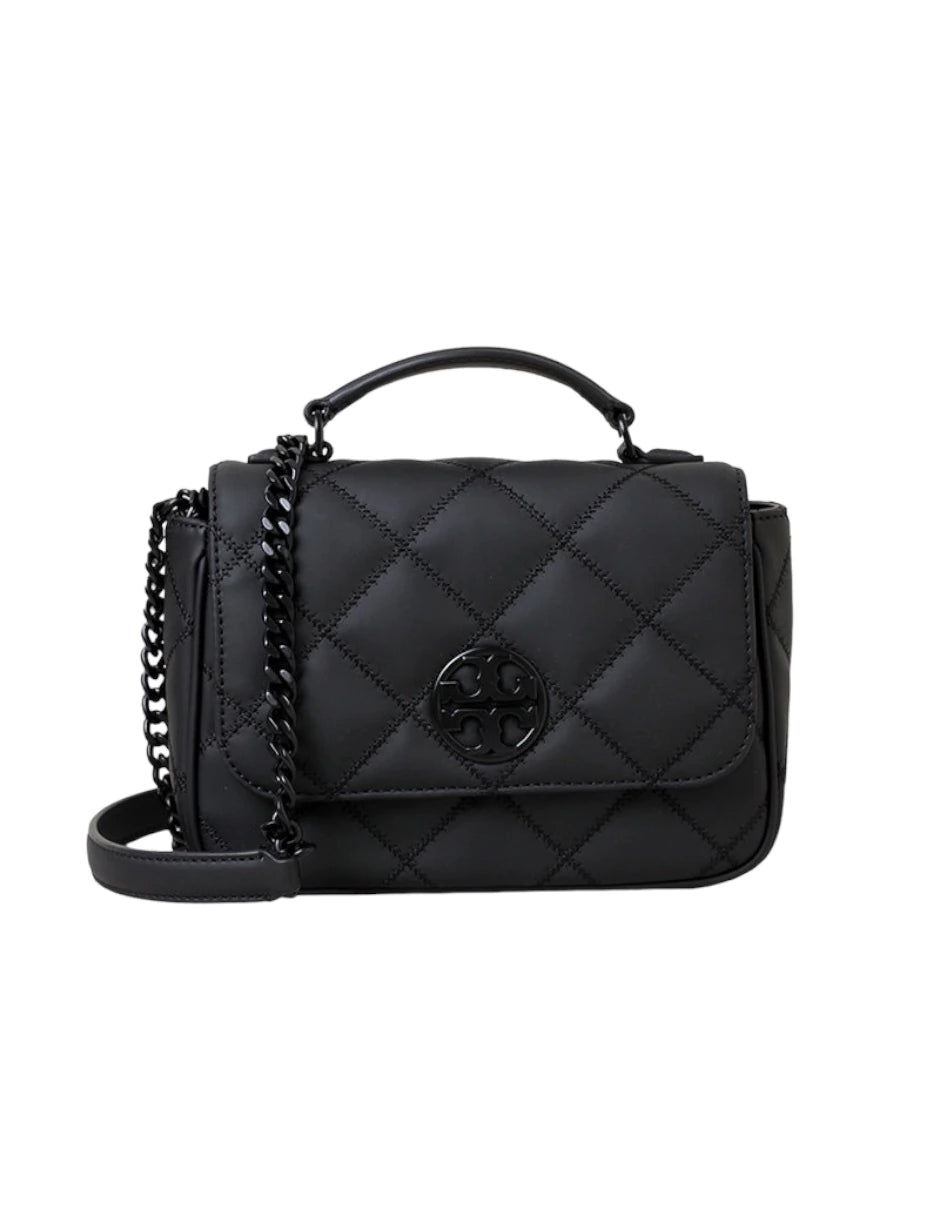 Bolsa Crossbody Tory Burch color negro con doble asa desmontable y ajustable