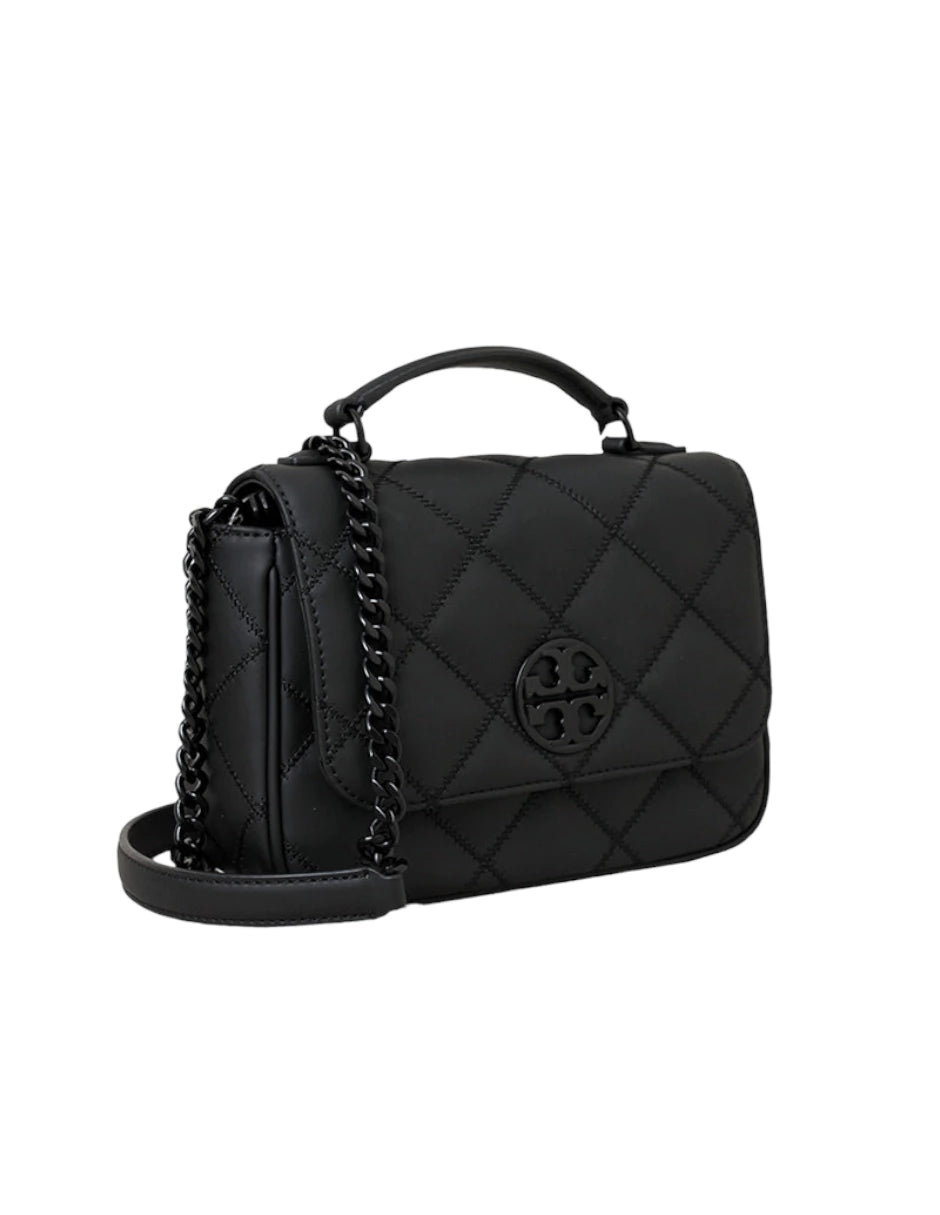 Bolsa Crossbody Tory Burch color negro con doble asa desmontable y ajustable