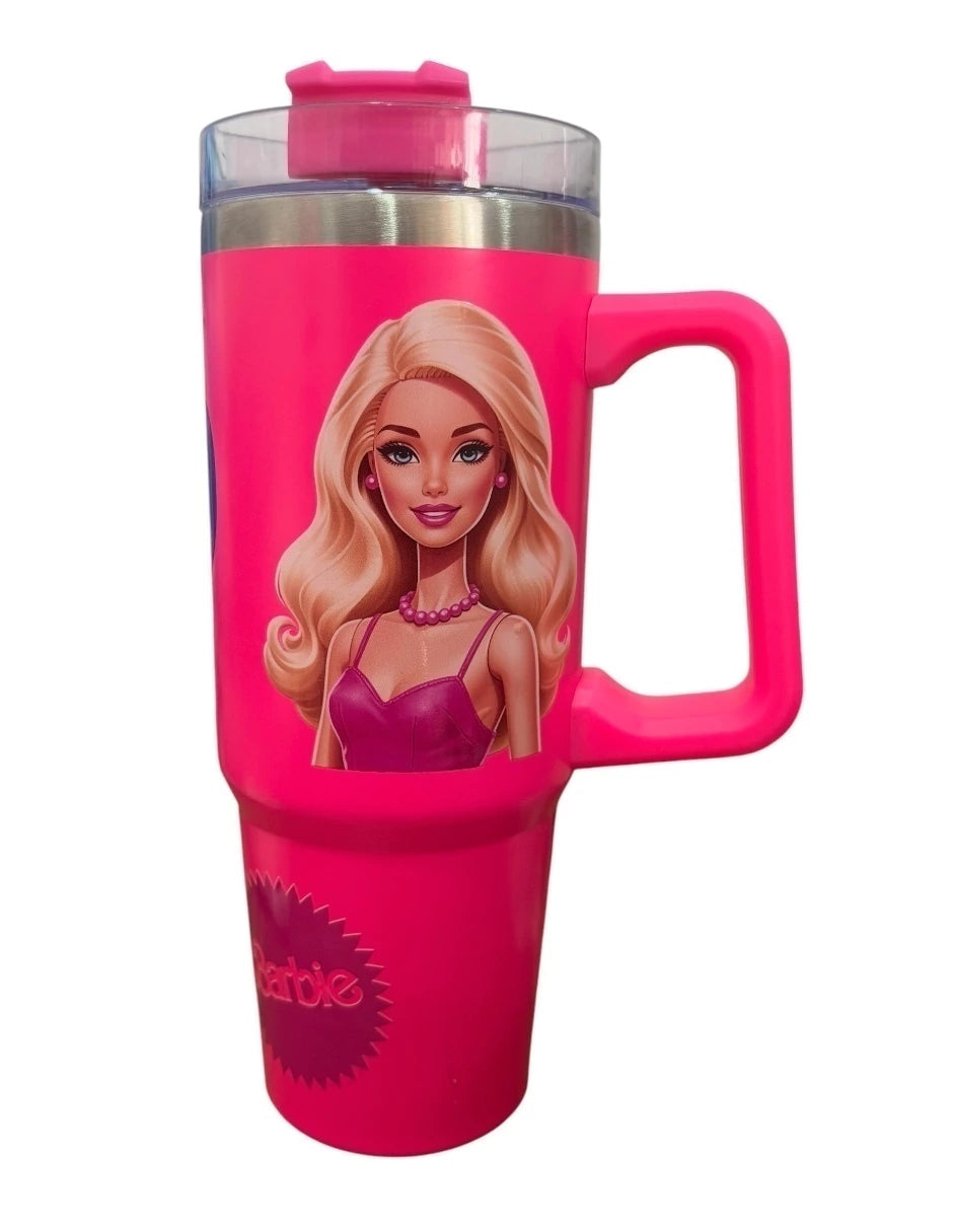 Termo de acero inoxidable Macarena brand, color fucsia