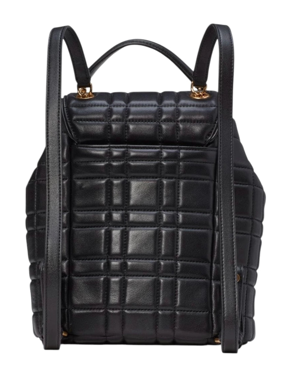 Mochila pequeña acolchada Evelyn marca Kate Spade color negro
