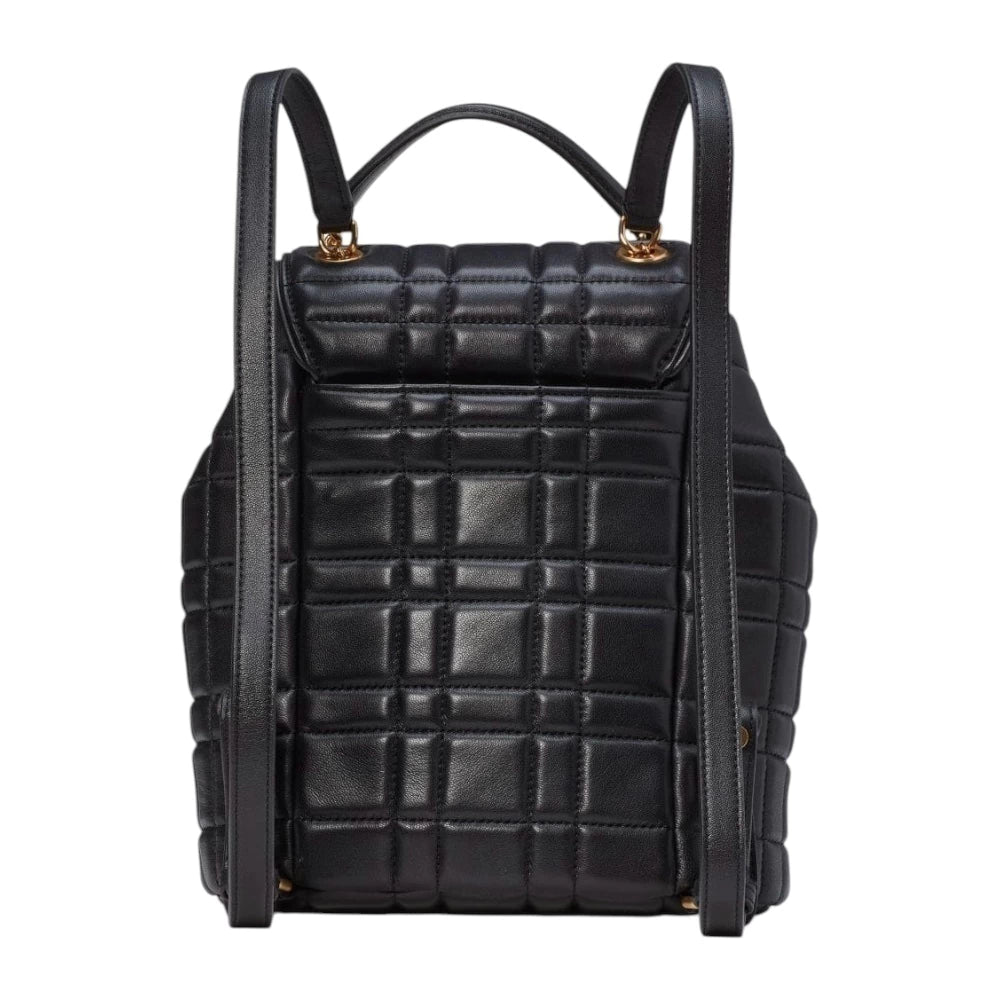 Mochila pequeña acolchada Evelyn marca Kate Spade color negro